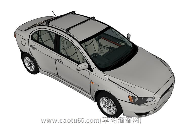 三菱小汽车su模型