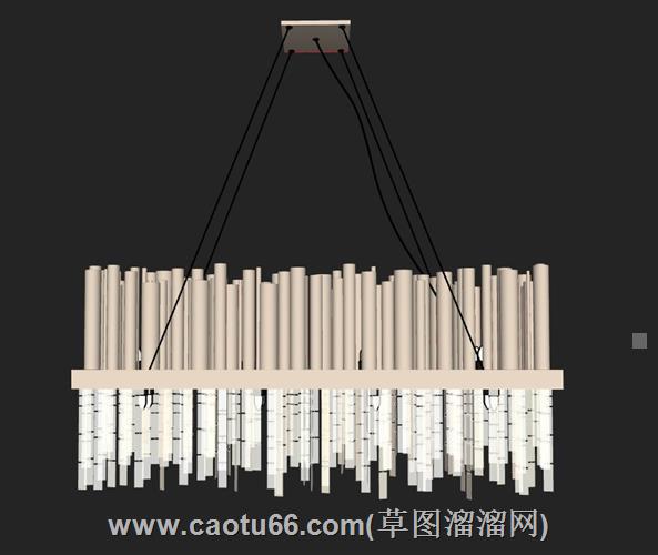 现代吊灯su模型