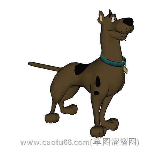 卡通小狗动物su模型