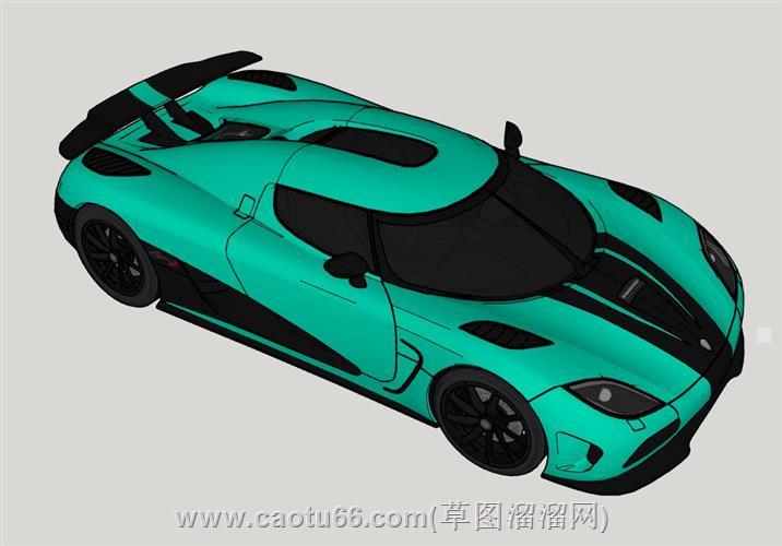 超级跑车汽车su模型