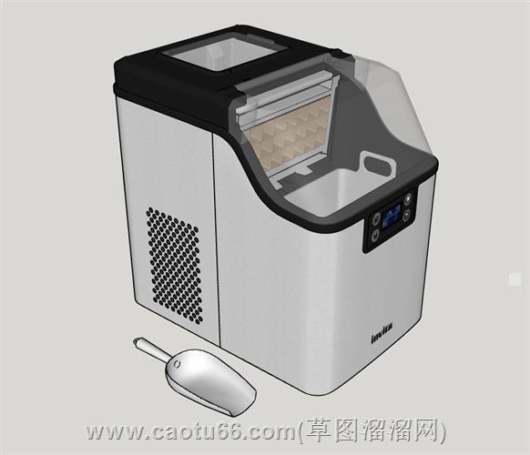 家庭制冰机铲冰su模型