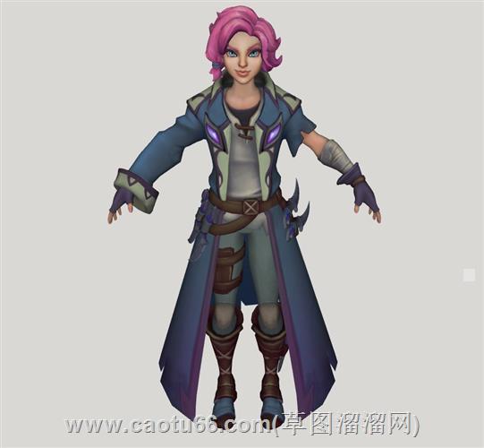 枪火游侠梅芙su模型