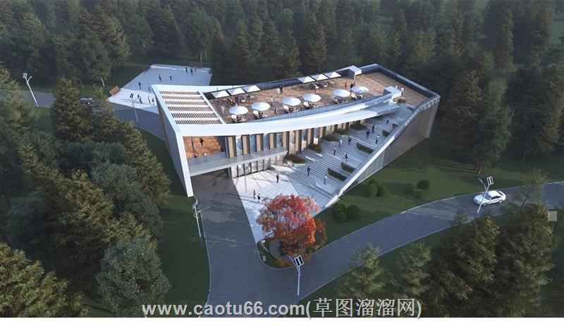 咖啡屋建筑su模型