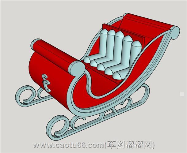 圣诞雪橇su模型