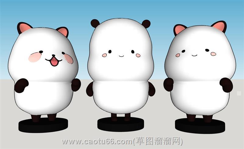 野萌子手办摆件su模型