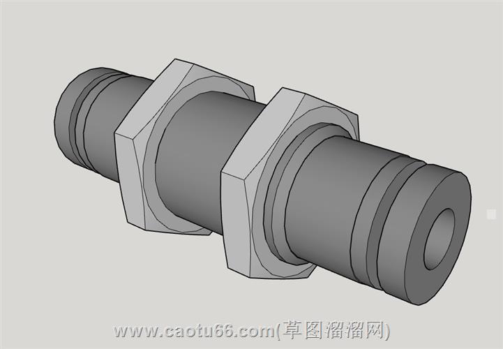 五金活接头su模型