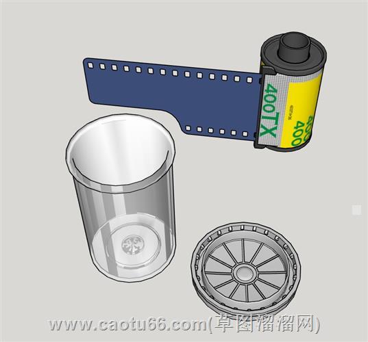 电影胶卷su模型