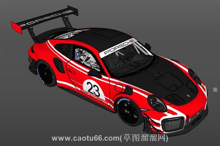 保时捷911跑车su模型