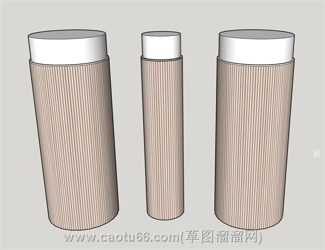 室内柱子装饰柱su模型