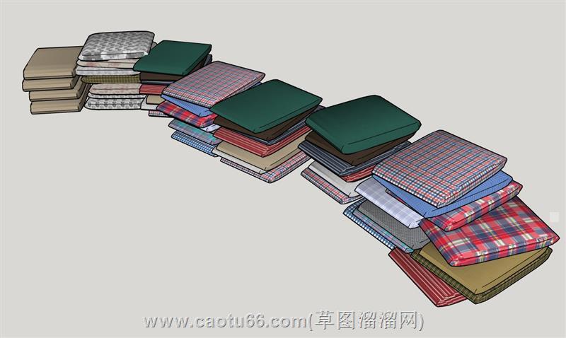 衣服堆su模型