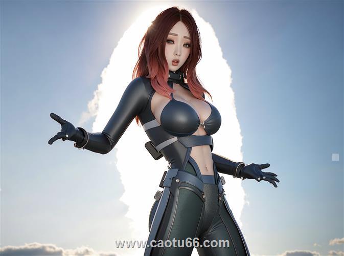 蒸汽朋克女生人物su模型