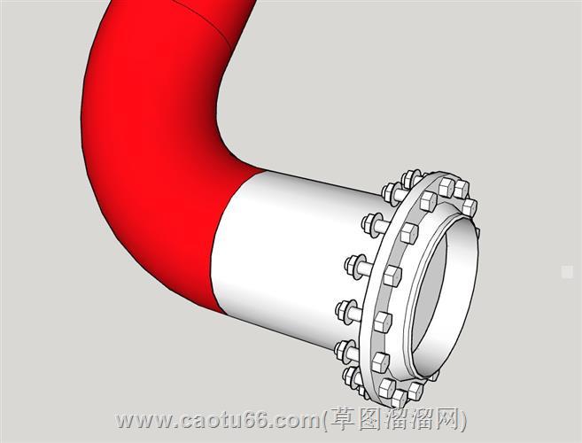 管道管件接头su模型