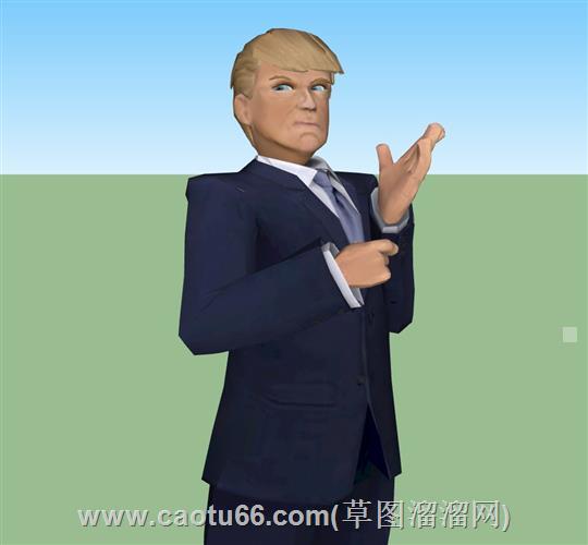 特朗普懂王卡通su模型