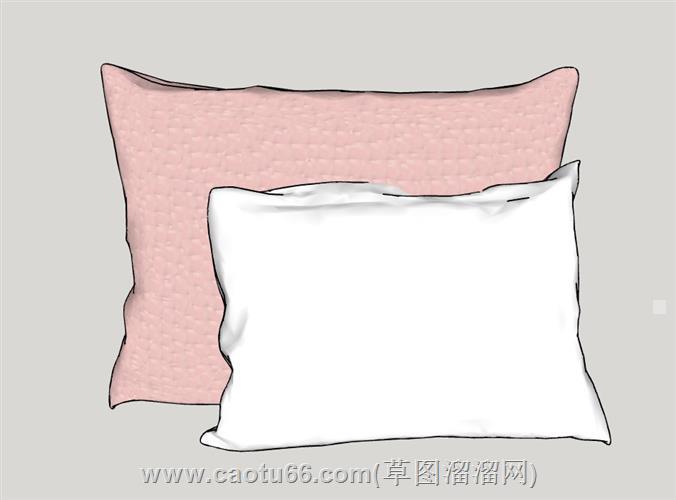 床上用品枕头模型