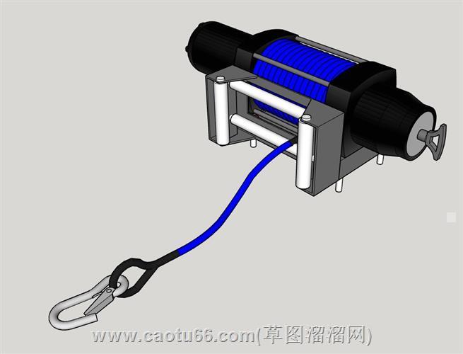 收绳机电动绞盘模型