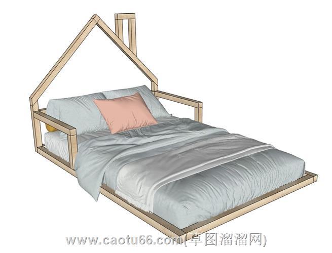 蒙特梭利地板床铺模型