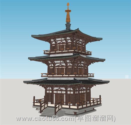 宝塔佛塔模型