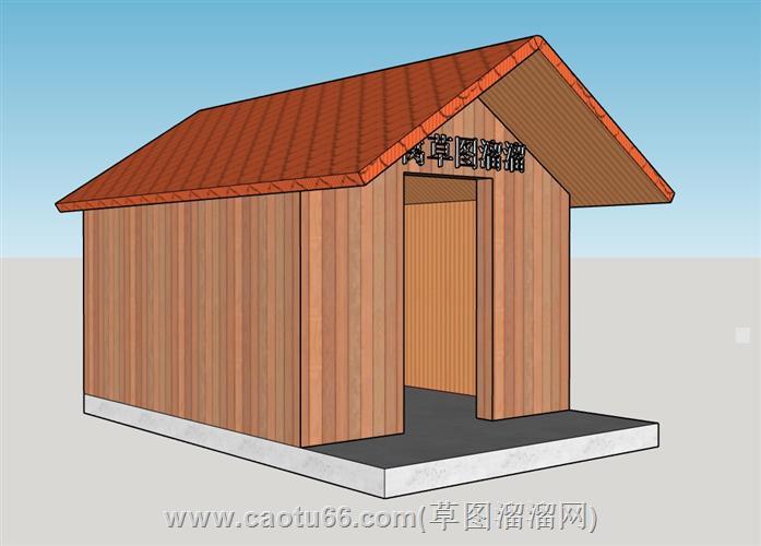 木质狗屋狗窝模型