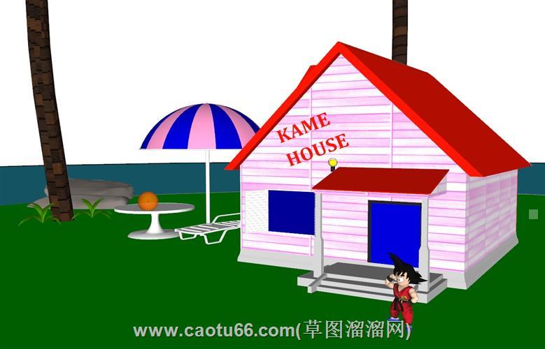 七龙珠龟仙屋模型