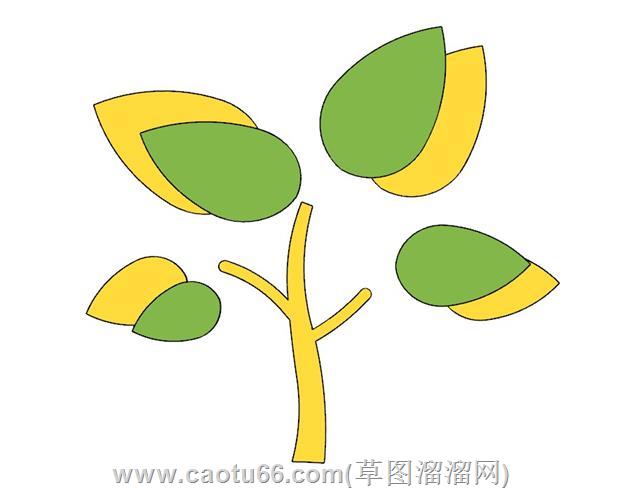 小树苗儿童墙饰