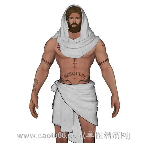 希腊角斗士人物模型