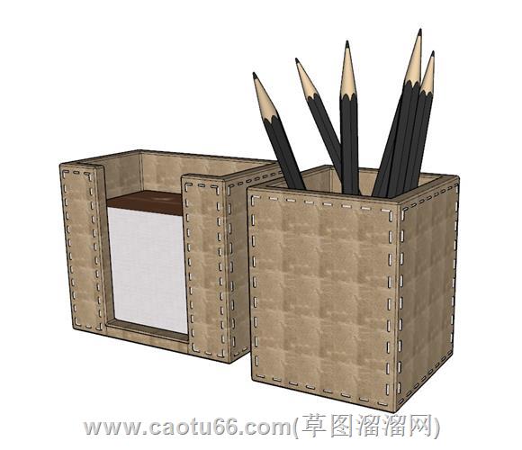 铅笔笔筒模型
