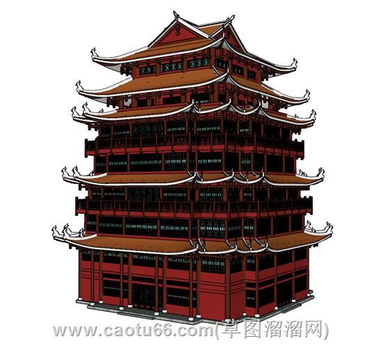 古建筑佛塔宝塔模型