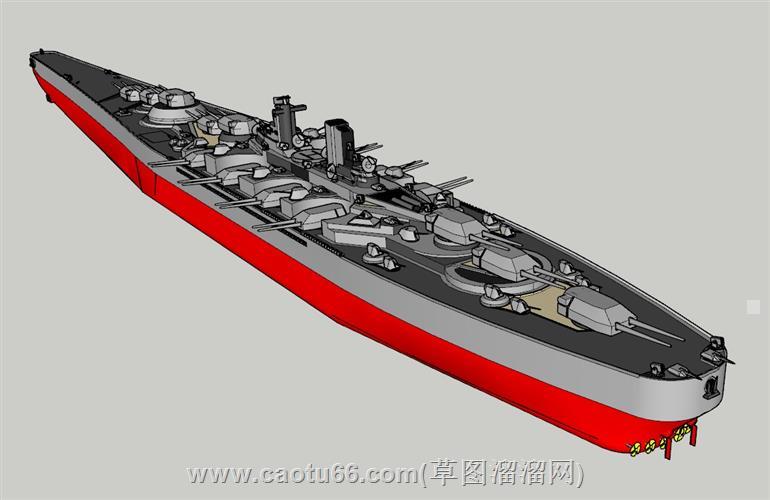 西方多舰炮的落后军舰模型