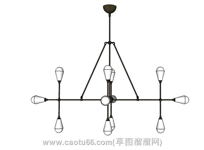 枝形吊灯模型