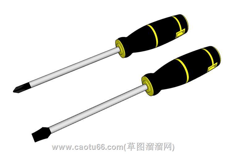 螺丝刀十字起一字起模型