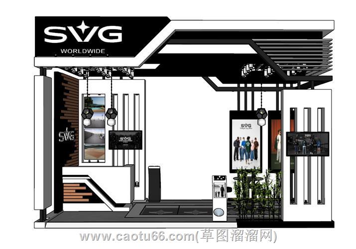 SVG展厅展位模型