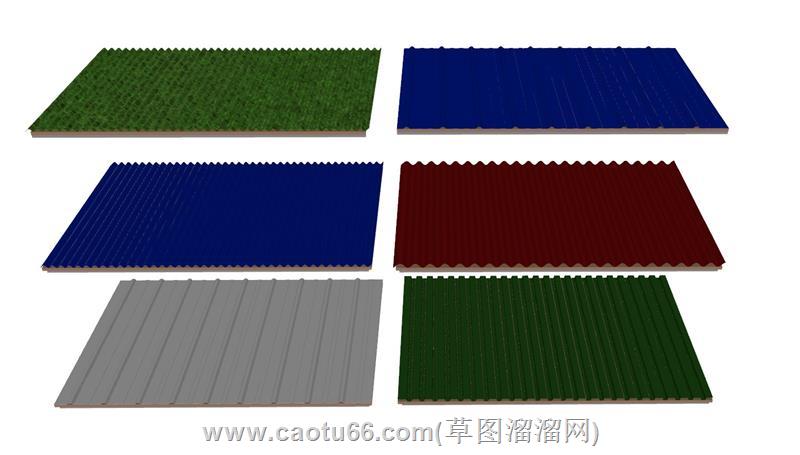 铁皮彩钢瓦模型