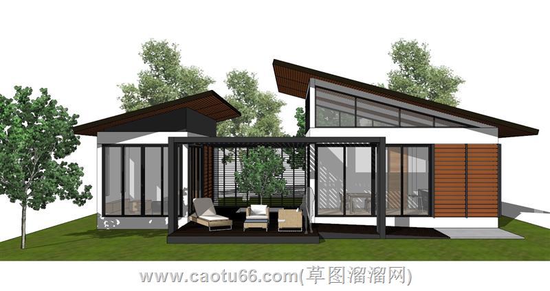 休闲度假别墅住宅模型