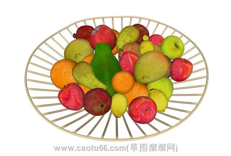 果盘水果摆盘模型