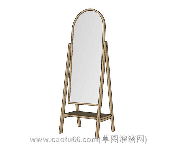 落地全身镜模型