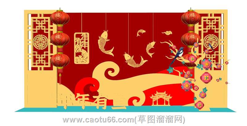 春节新年美陈模型