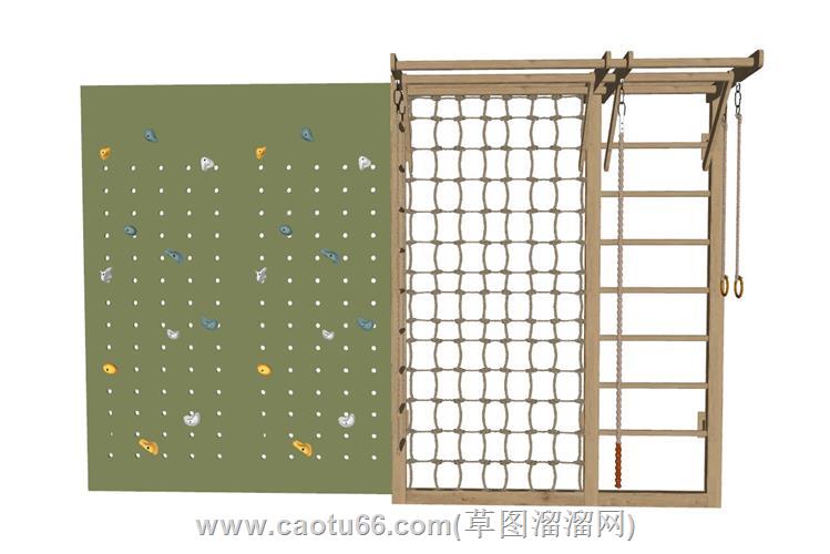 儿童攀爬墙攀爬架模型