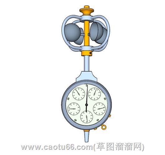 复古风力发电机模型