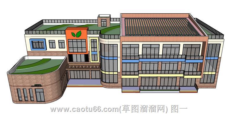 幼儿园学校建筑模型