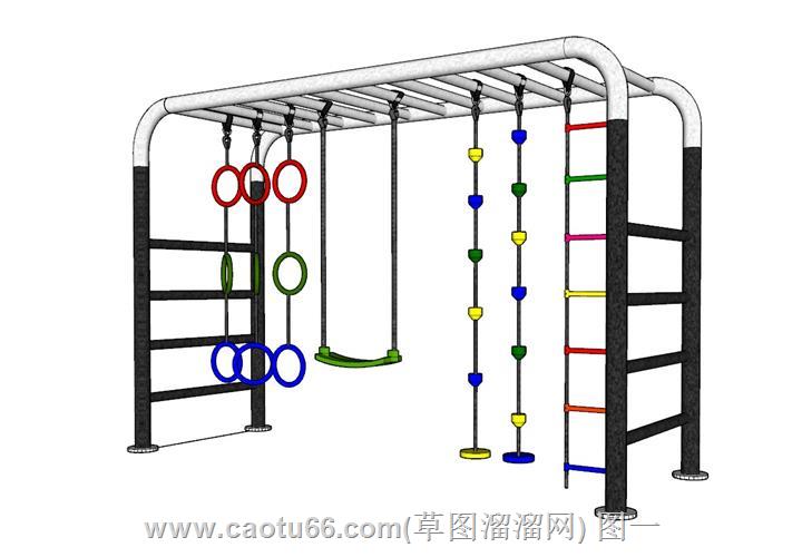 儿童训练器材攀爬架模型
