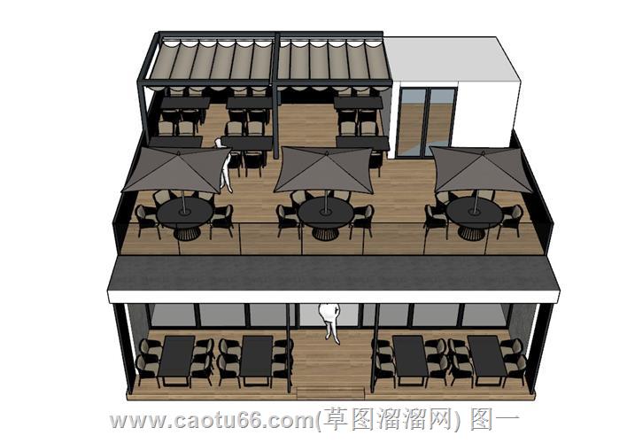 咖啡屋咖啡店模型