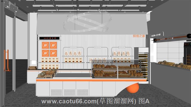 糕点房烘培店蛋糕店模型