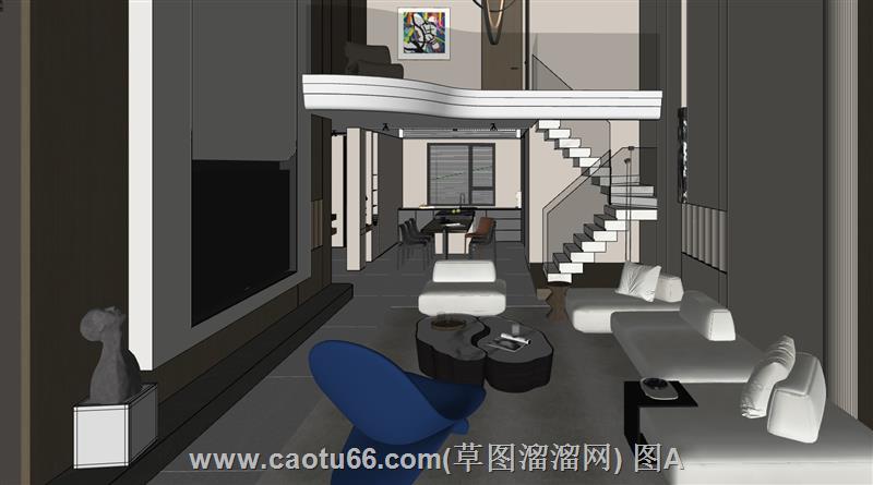 单身公寓家装住宅模型