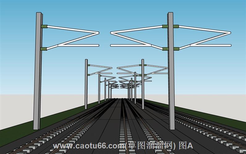 铁路道路轨道模型