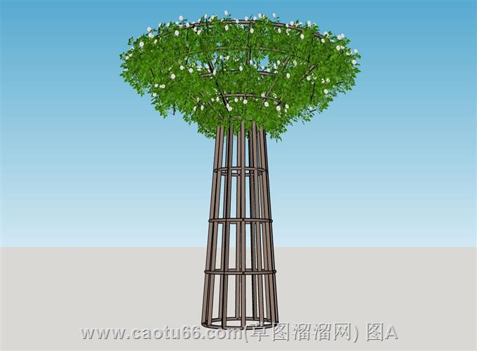 创意常春藤花架模型，打造浪漫园艺景致