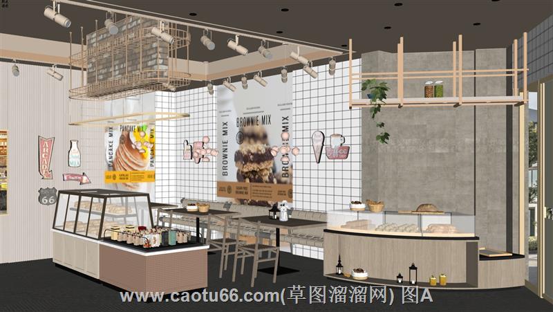 创意糕点烘焙店模型，打造吸睛店铺