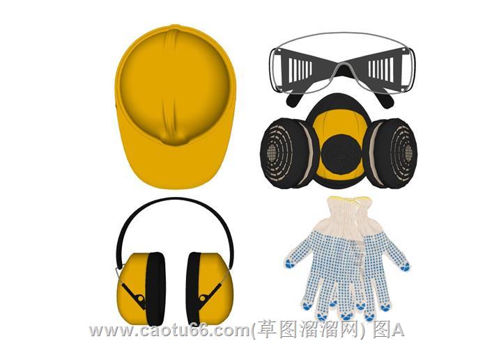 布手套耳机帽子模型