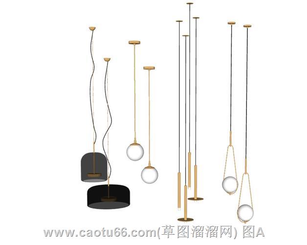 简约吊灯模型，打造空间高级氛围感