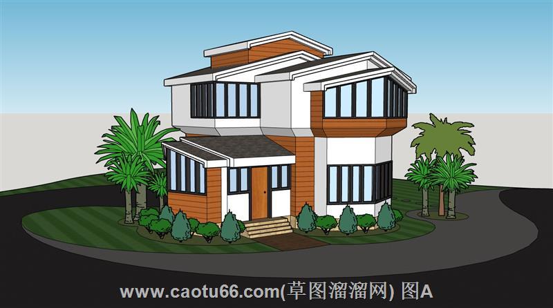 不可错过的现代风两层住宅模型展示