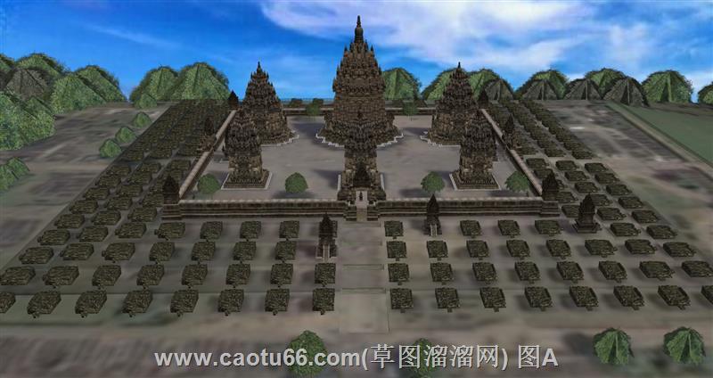 震撼呈现！领略历史韵味的普兰巴南神庙古建筑模型